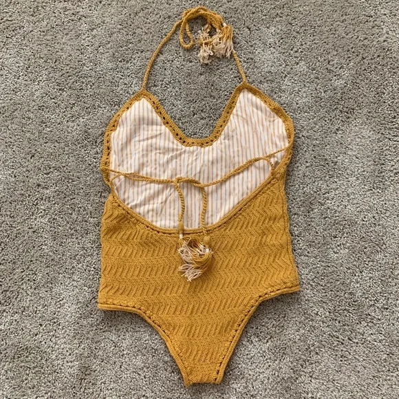 She Made Me onepiece crochet swimwear